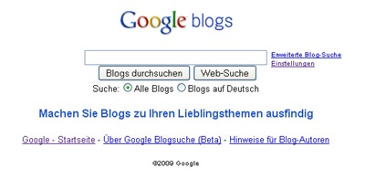 google-blogsuche